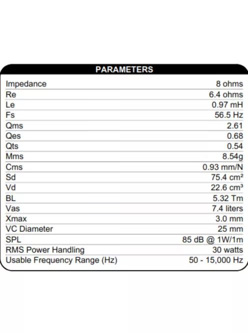 Dayton Audio DA135-8 5-1/4" Alumínium mélysugárzó, mélyközép
