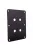 DBPP-BK Double Binding Post Plate Black Anodized
