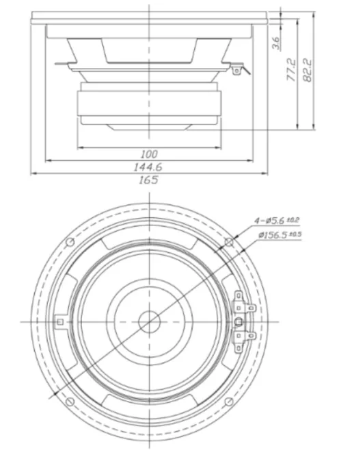Dayton Audio DC160-8 6-1/2" Classic Woofer