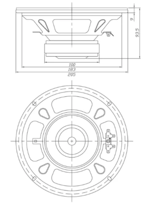 Dayton Audio DC200-8 8" Classic mélysugárzó