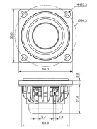 DMA58-4 2" Aluminum Cone Full-Range Driver