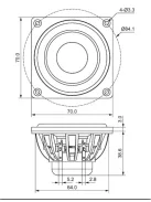 DMA70-4 2-1/2" Aluminum Cone Full-Range Driver