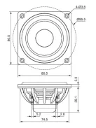DMA80-4 3" Aluminum Cone Full-Range Driver