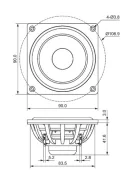 DMA90-8 3-1/2" Aluminum Cone Full-Range Driver