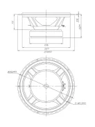 DS270-8 10" Designer Series Woofer Speaker