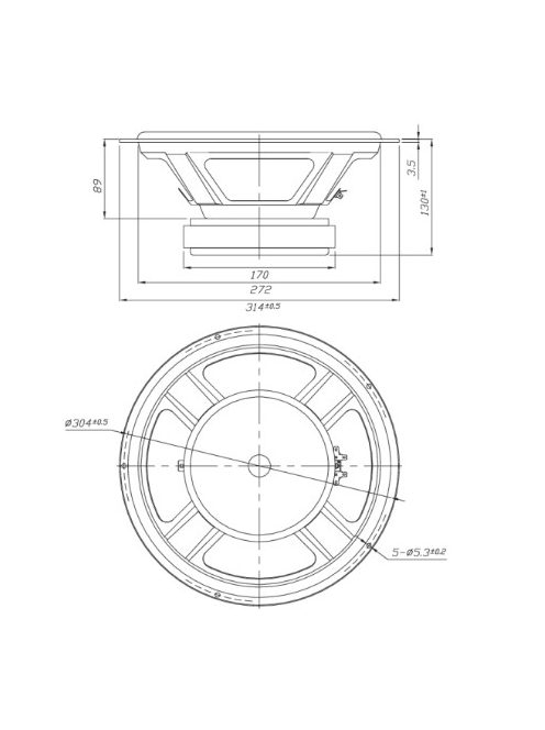 DS315-8 12" Designer Series Woofer Speaker