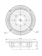 DSA115-PR 4" Designer Series Aluminum Cone Passive Radiator