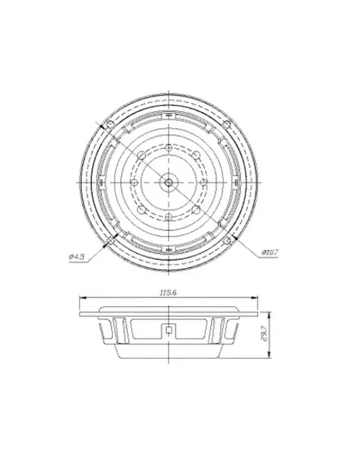 DSA115-PR 4" Designer Series Aluminum Cone Passive Radiator