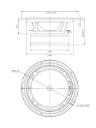 Dayton Audio DSA175-8 6-1/2" Designer Series aluminum mélyközép sugárzó
