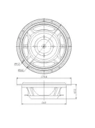 DSA175-PR 6-1/2" Designer Series Aluminum Cone Passive Radiator