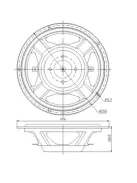 DSA215-PR 8" Designer Series Aluminum Cone Passive Radiator