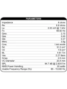 Dayton Audio DSA90-8 3" Designer Series Alu szélessávú hangszóró 8 Ohm