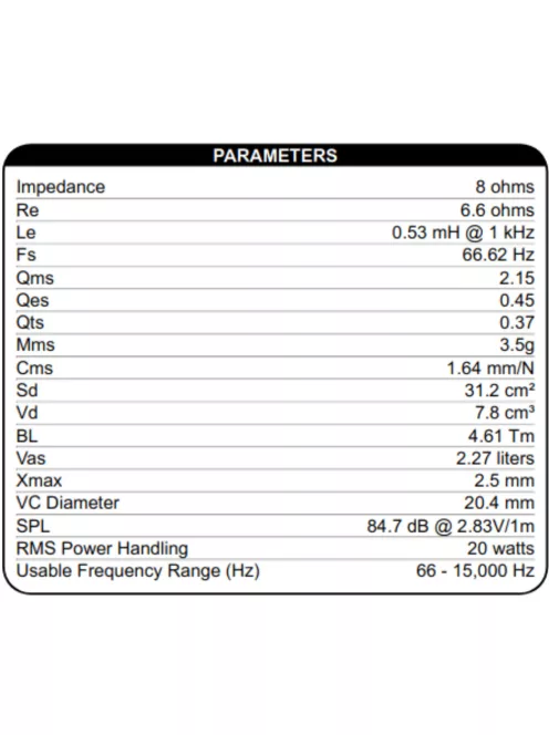 Dayton Audio DSA90-8 3" Designer Series Alu szélessávú hangszóró 8 Ohm