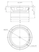 Dayton Audio DSA90-8 3" Designer Series Alu szélessávú hangszóró 8 Ohm