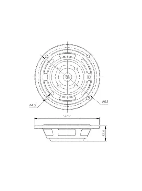 DSA90-PR 3" Designer Series Aluminum Cone Passive Radiator