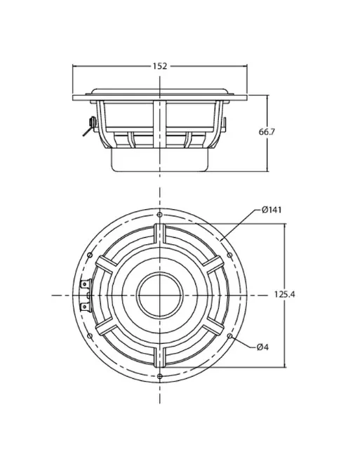 ES140Ti-8 5-1/2" Esoteric Series Woofer 8 Ohm