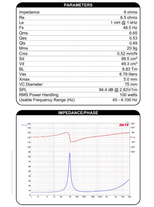 ES140Ti-8 5-1/2" Esoteric Series Woofer 8 Ohm