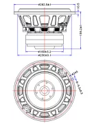 MX10-22 10" Max-X High Excursion DVC Subwoofer 2 Ohms Per Coil