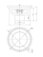 Dayton Audio ND105-8 4" Alumínum mélyközép hangszóró, 8 Ohm