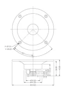 Dayton Audio ND25FW-4 1" Soft Dome Neodymium Tweeter with Waveguide 4 Ohm