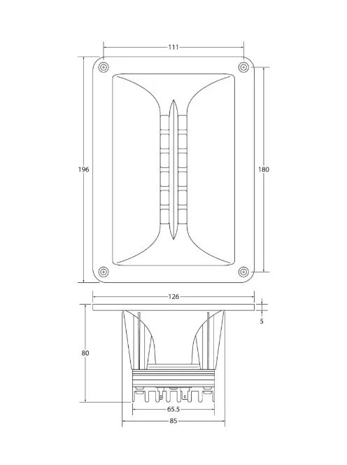 PHT1-6 Planar Horn Tweeter 6 Ohm