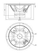 Dayton Audio PS220-8 8" Point Source Full-Range Neo Driver