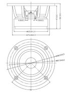 Dayton Audio PS95-8 3-1/2" szélessávú hangzóró 8 Ohm