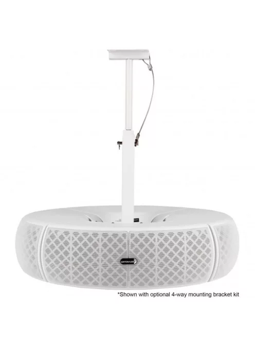 QS204W-4 Quadrant 70V / 100V Indoor/Outdoor Speaker Pair with 4 Ohm Bypass - White