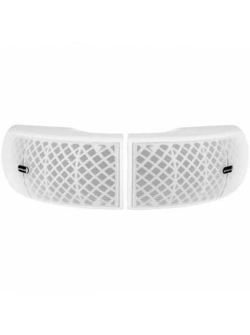 QS204W-4 Quadrant 70V / 100V Indoor/Outdoor Speaker Pair with 4 Ohm Bypass - White