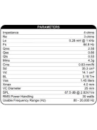 Dayton Audio RS100-4 4" Reference Full-Range Driver 4 Ohm. Black alu. cone