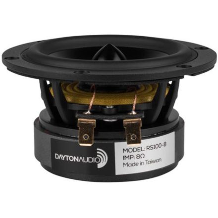 Dayton Audio RS100-8 4" Reference szélessávú hangszóró 8 Ohm, fekete alu.