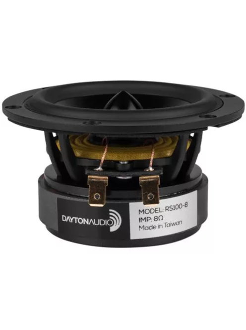 Dayton Audio RS100-8 4" Reference szélessávú hangszóró 8 Ohm, fekete alu.