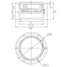 Dayton Audio RS100-8 4" Reference szélessávú hangszóró 8 Ohm, fekete alu.