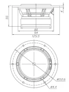 Dayton Audio RS125P-8 5" Reference Paper Midwoofer 8 Ohm