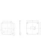 Dayton Audio SBPP-BK Binding Post Plate Black Anodized - Hangfal/Hangfalépítés/Csatlakozó tálca