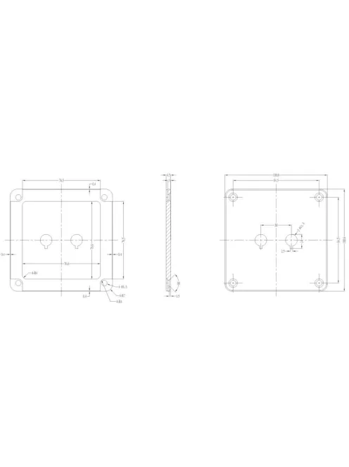 Dayton Audio SBPP-BK Binding Post Plate Black Anodized - Hangfal/Hangfalépítés/Csatlakozó tálca