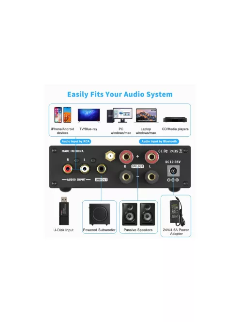 Fosi Audio BL20C 2.1 erősítő