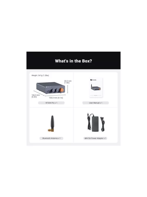 Fosi Audio BT20A PRO Stereo erősítő