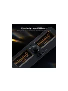 Fosi Audio LC30 erősítő hangszóró kapcsoló 2 bemenet, 2 kimenet, kettős analóg VU mérő - fekete