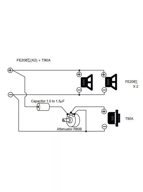 Fostex T90A Horn Super Tweeter, 8 Ohm, Alnico