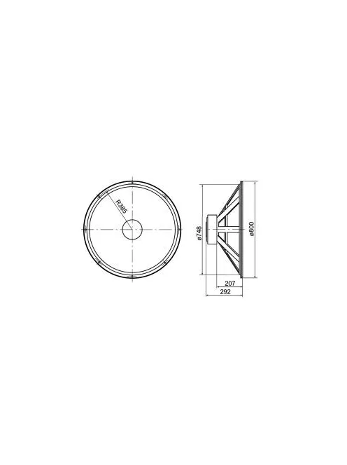 Fostex FW800HS Cone Woofer 31,5", 8 Ohm