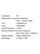 Fostex T500A MKIII Horn Super Tweeter, 8 Ohm, Alnico