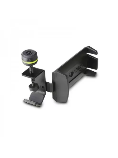 fejhallgató-tartó – állvány oszlopára szerelhető, fekete