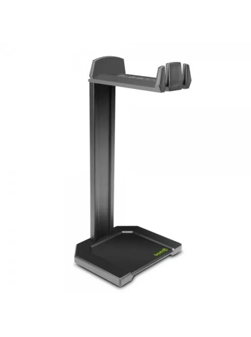 fejhallgató-tartó – asztali, fekete