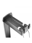 fejhallgató-tartó – asztali, fekete