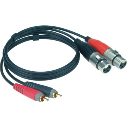 XLR-RCA dupla kábel, 1 m  - Kábel, csatl./Kábel/Átalakító- és inzertkábel