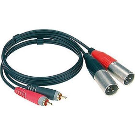 XLR-RCA dupla kábel, 1 m  - Kábel, csatl./Kábel/Átalakító- és inzertkábel
