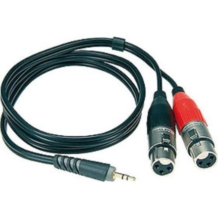 Y kábel, JACK-XLR, 1 m  - Kábel, csatl./Kábel/Átalakító- és inzertkábel