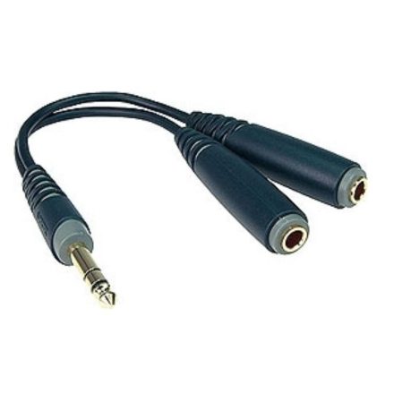 Y adapter kábel, JACK-JACK, 0,2 m  - Kábel, csatl./Kábel/Átalakító- és inzertkábel