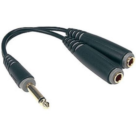 Y adapter kábel, JACK-JACK, 0,2 m  - Kábel, csatl./Kábel/Átalakító- és inzertkábel